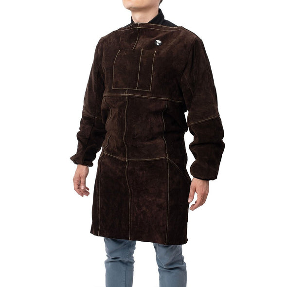 OTTAR Leather Apron with Long Sleeves - Waylander Welding