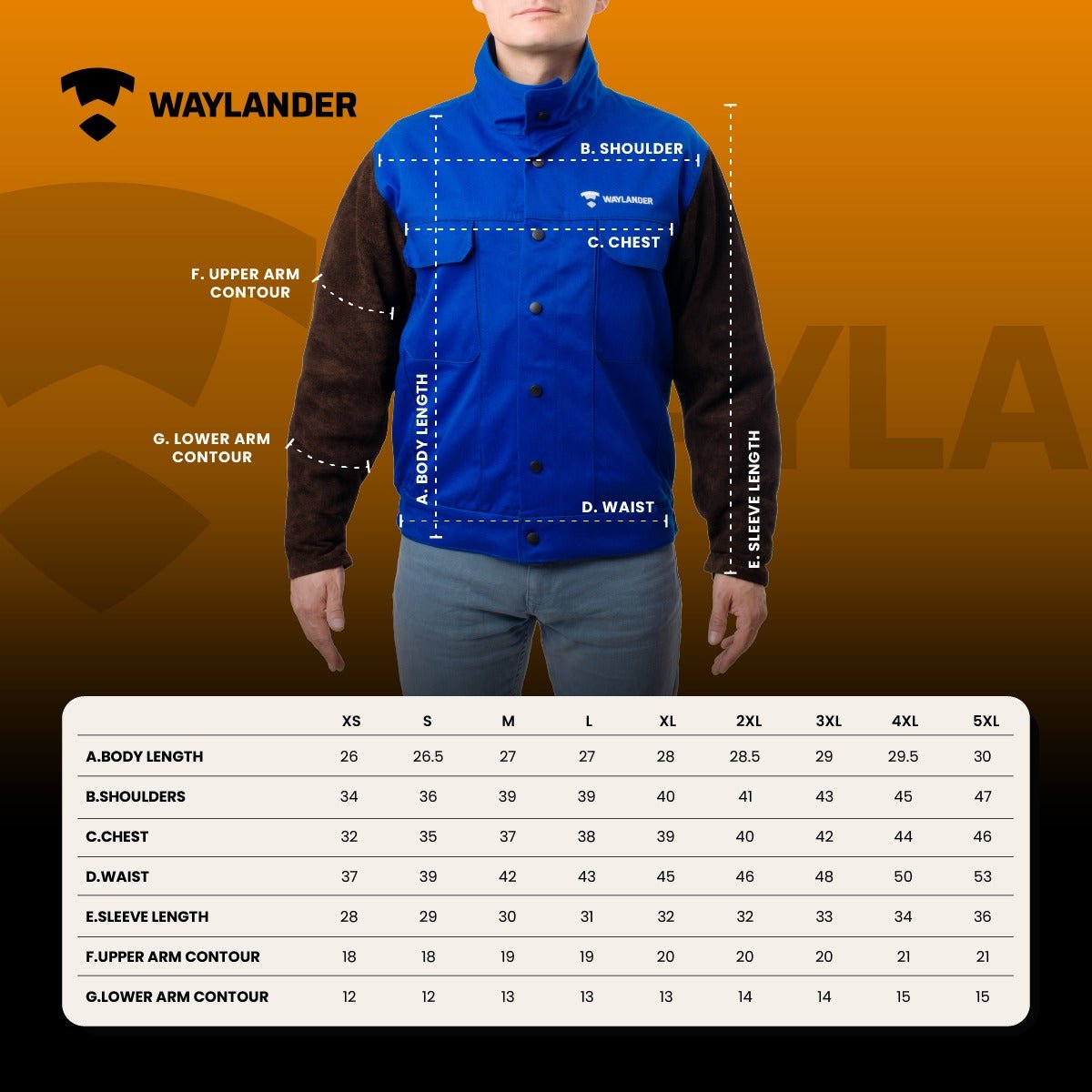 DVALIN Hybrid FR Welding Jacket Flame Retardant Cotton & Leather Sleeves - Waylander Welding