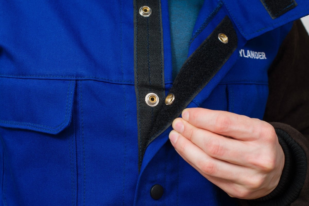 DVALIN Hybrid FR Welding Jacket Flame Retardant Cotton & Leather Sleeves - Waylander Welding