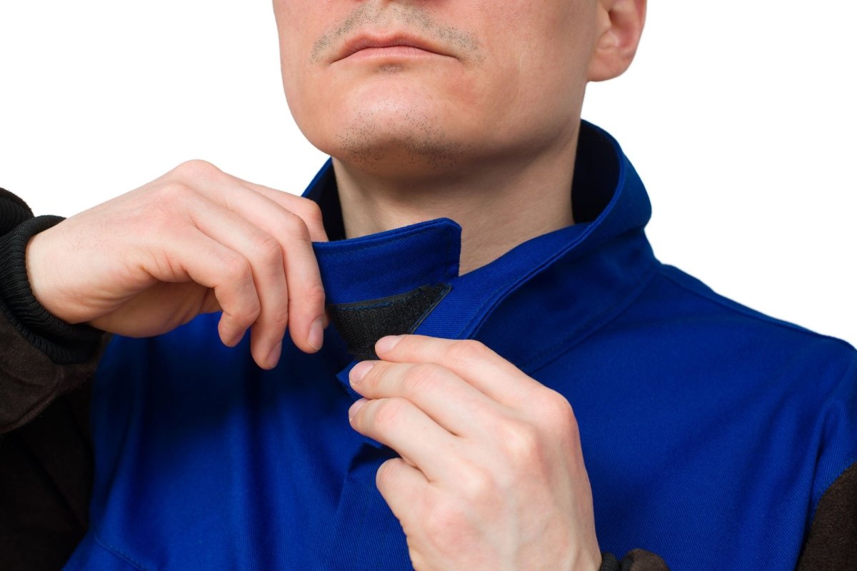 DVALIN Hybrid FR Welding Jacket Flame Retardant Cotton & Leather Sleeves - Waylander Welding