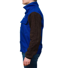 DVALIN Hybrid FR Welding Jacket Flame Retardant Cotton & Leather Sleeves - Waylander Welding