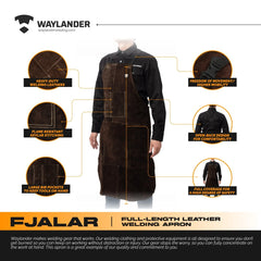 FJALAR Leather Welding Apron - Waylander Welding