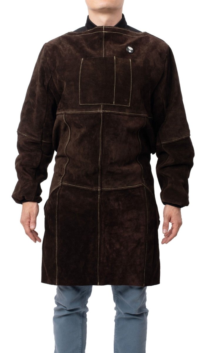 OTTAR Leather Apron with Long Sleeves - Waylander Welding