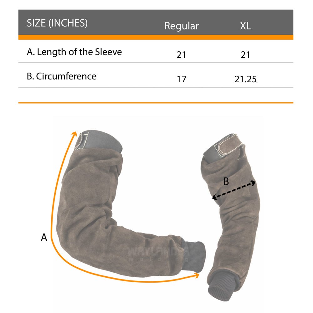 REGIN Welding Leather Sleeves - Waylander Welding