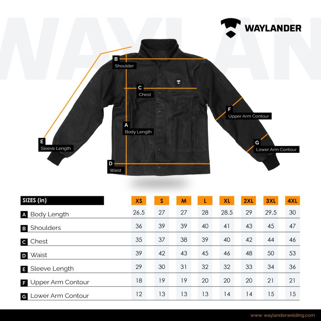 SURTUR Boar Hide Welding Jacket Pig Leather - Waylander Welding